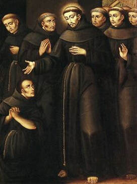 A group of Franciscan monks